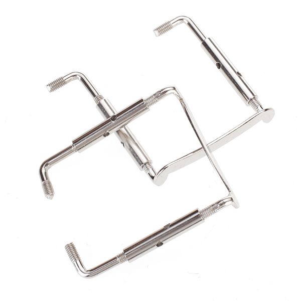 2pcs Silver Metal Chin Rest Clamp Screw For 44 Violin Easy To Install