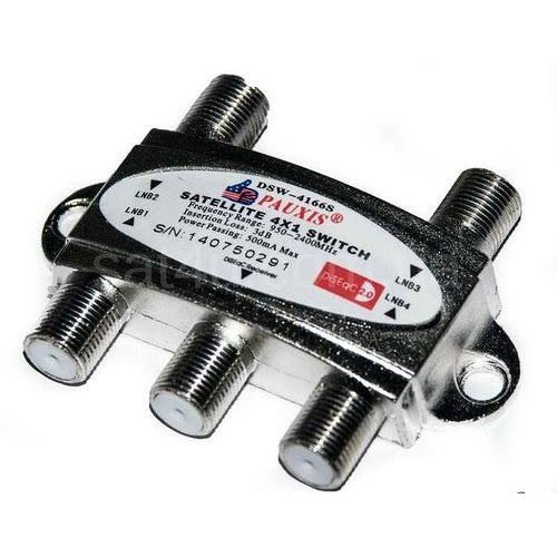4 X 1 DiSEqc Wideband Switch Connect Dishes LNB For Satellite Receiver
