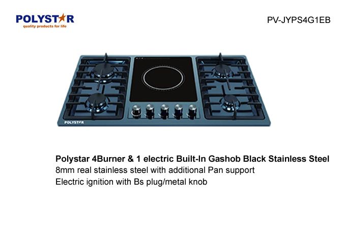 4 Gas Burners & 1 Electric In-Built