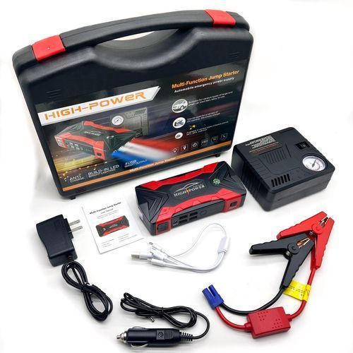 Multifunction Jump Starter Power Kit With Tyre Inflator Air
