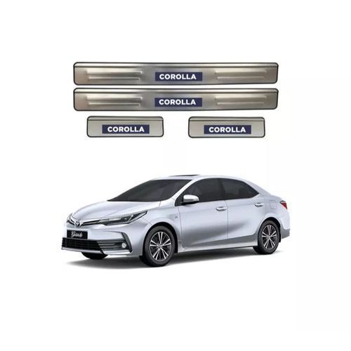 Toyota Corolla 2014 Door LED Metal Sill Plate
