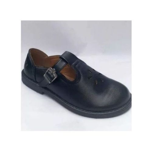 Back To School Girls Children School Shoe - Black