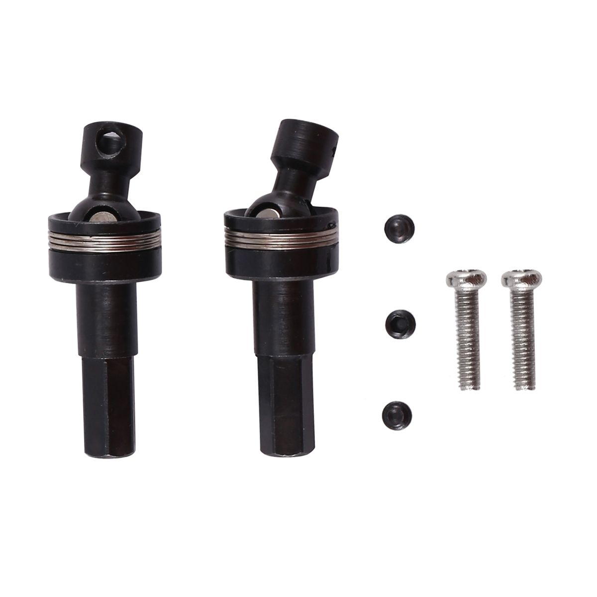 2Pcs Metal Front Axle Universal CVD Drive Shaft 5Mm Hex