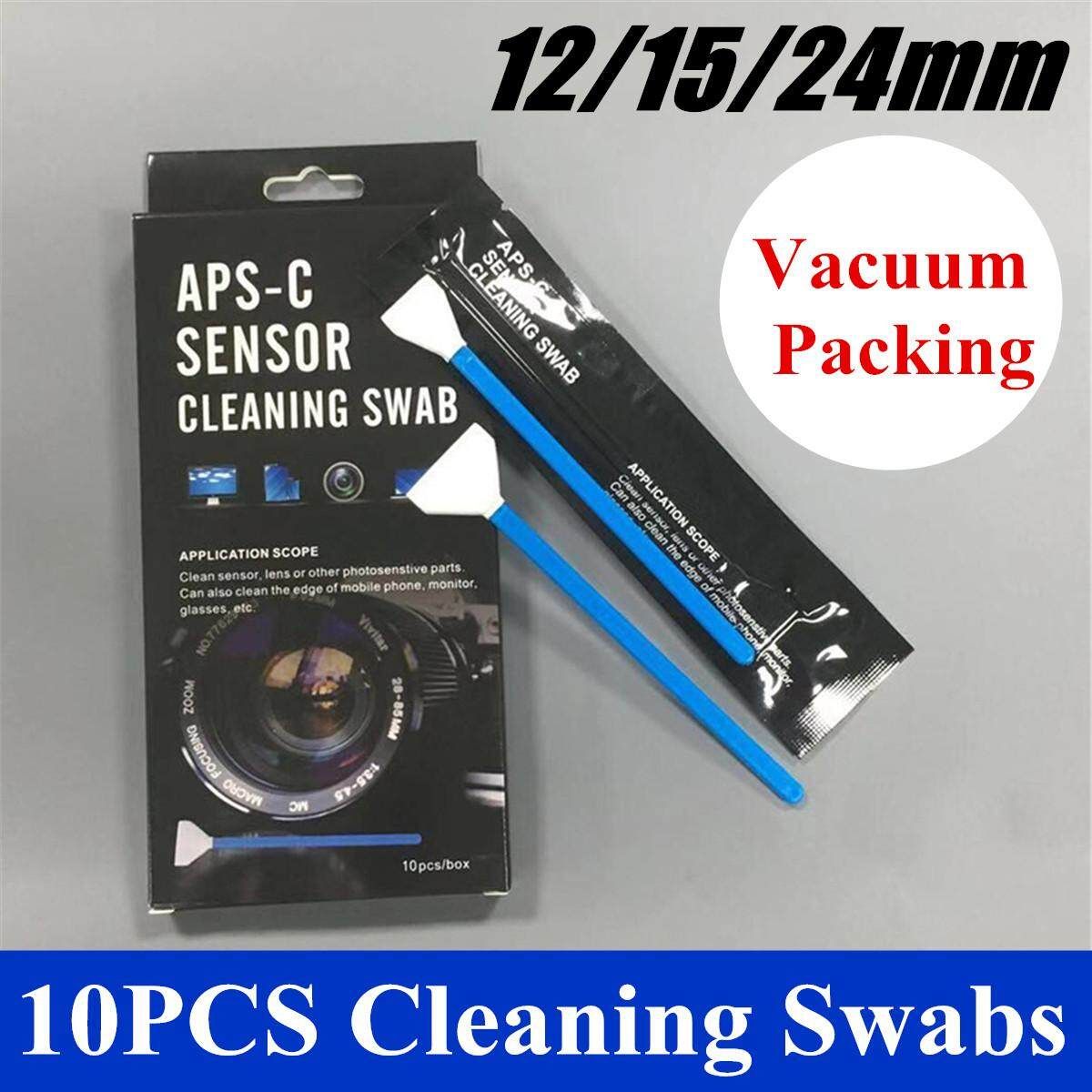 10PCS/Set APS- Sensor Cleaning Swabs Kit For DSLR Lens Digital Camera Phone Black