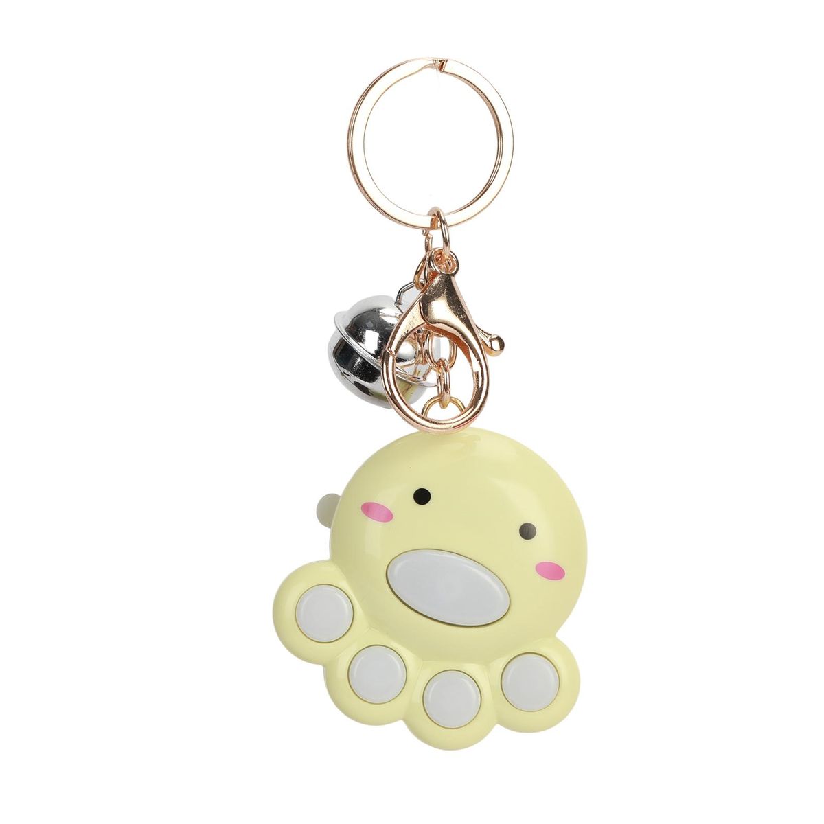 Cat Claw Keychain Bell Octopus Memory Game Machine Yellow