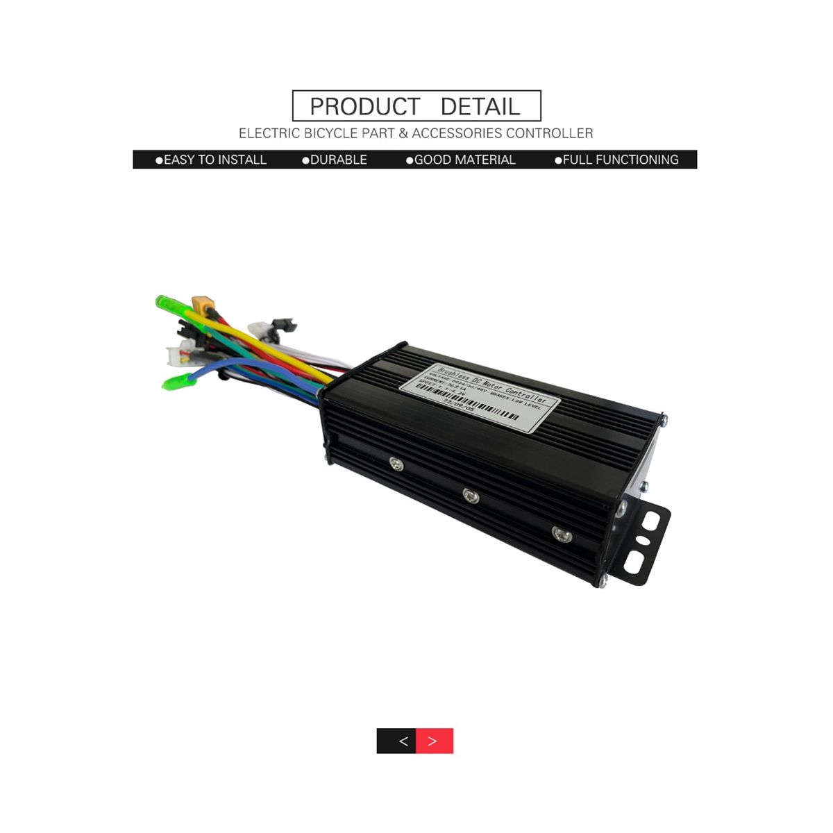 24V/36/48V E-Bike Sine Wave 26A 500/750W SM Three Mode Brushless Controller Electric Scooter Electric Bicycle Accessorie
