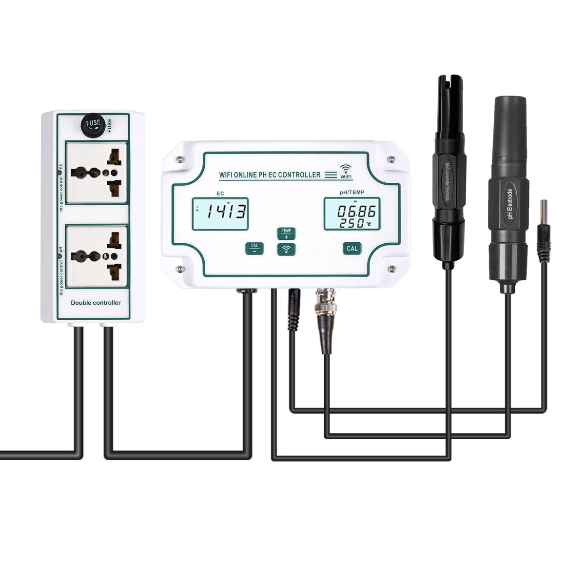 3-in-1 PH/EC/TEMP Water Quality Detector Wireless WiFi