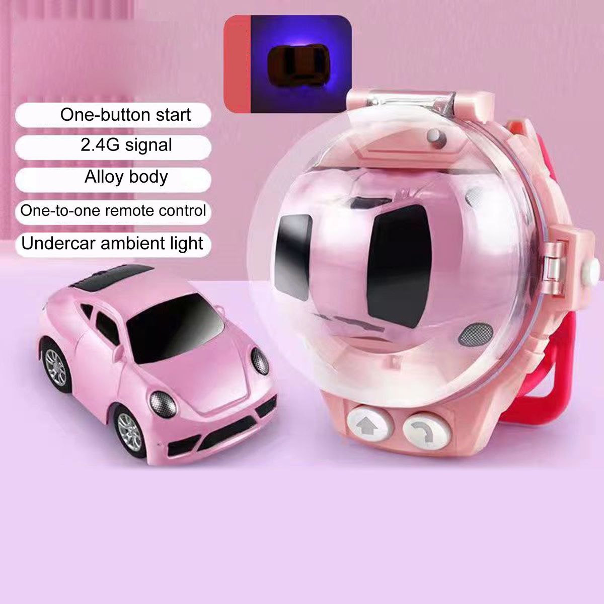 1 Set Remote Control Car Mini Remote Control Car Watch Toys F