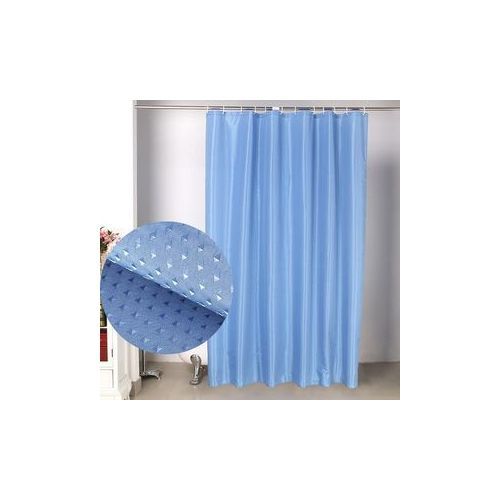 Antifungal Cotton Shower Curtain (Sky Blue)