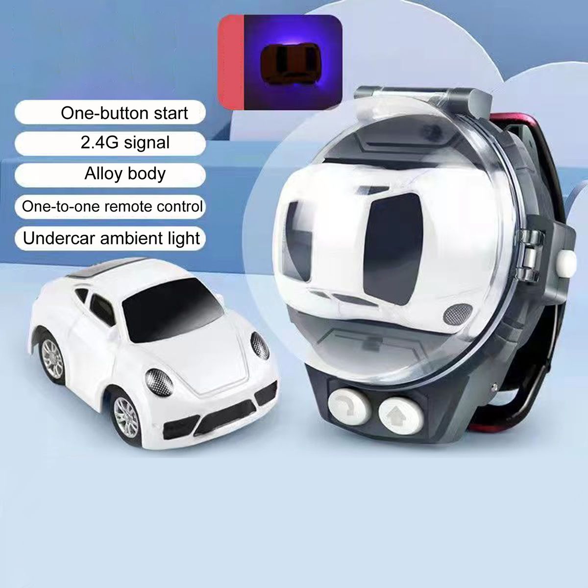 1 Set Remote Control Car Mini Remote Control Car Watch Toys E