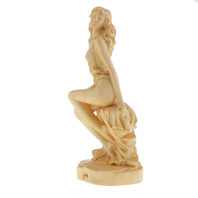 Collectibles European Beauty Figurine Statue Sculpture Wooden Art