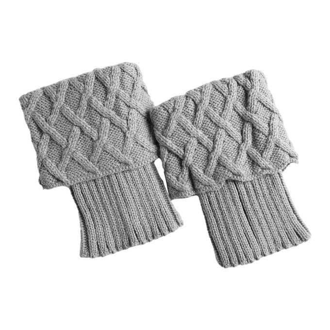 Women Leg Warmers Knit Warmers Protector Acrylic Breathable For Ash
