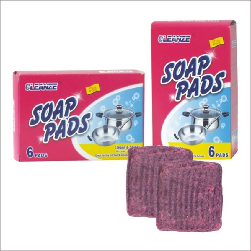 Steel Wool Filled Soap Pads X 4