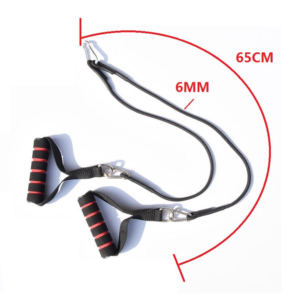 (Suspension Straps)Solid Pulley Cable Machine System Accessories Home Gym DIY Fitness Kit - Pull Handle Chest Training Strap Rope Hooks WAR