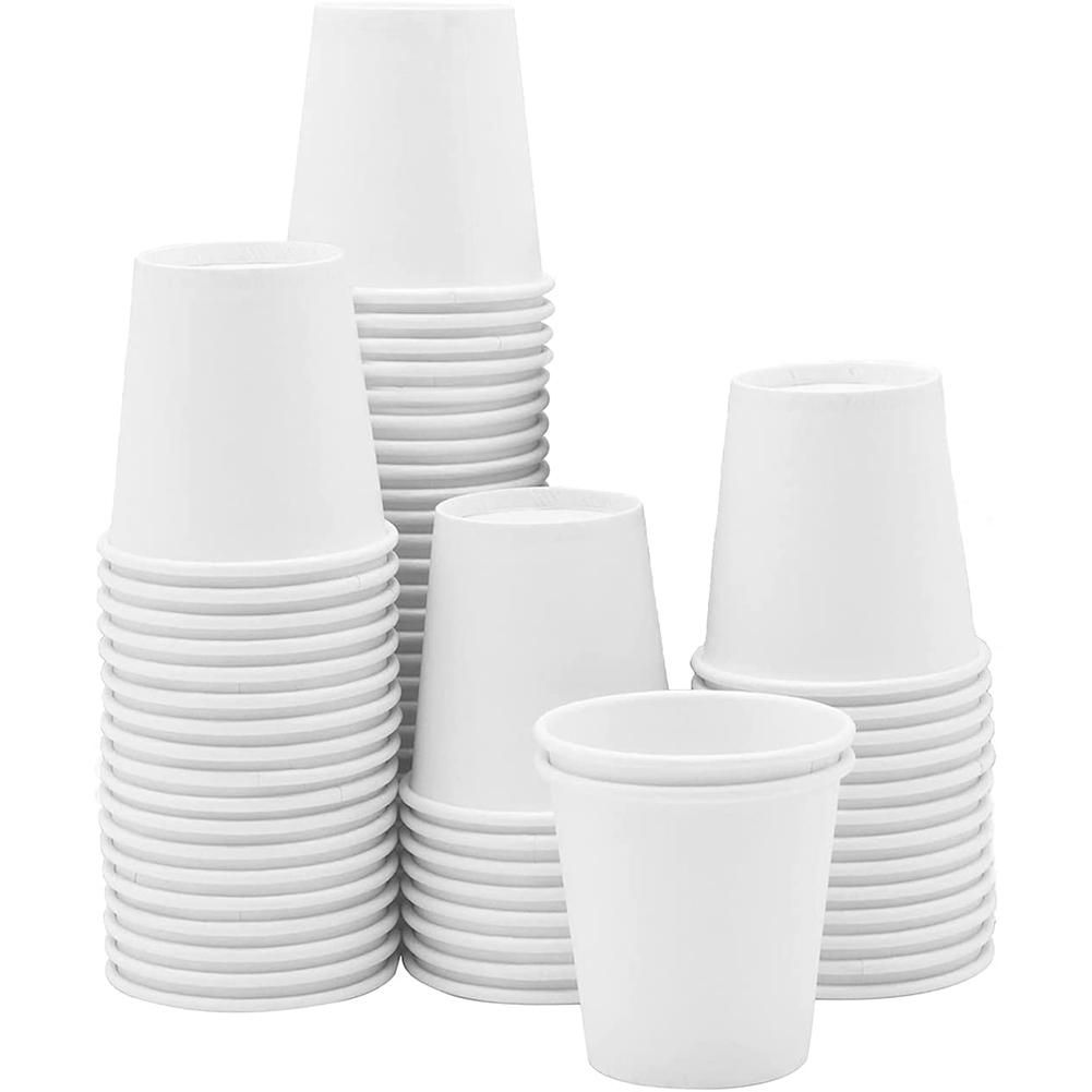 White Paper Cups, Mouthwash Cups, Disposable Cups, (100