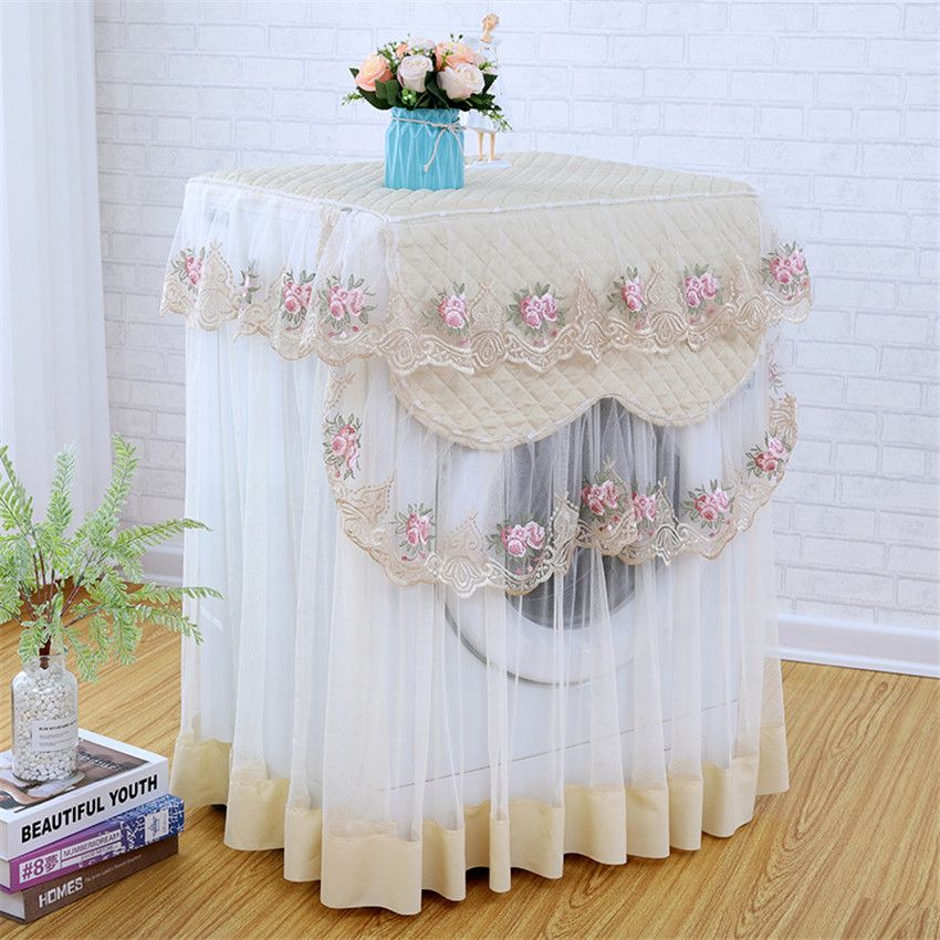 Lace Waterproof Washing Machine Cover Dust Proof Washing