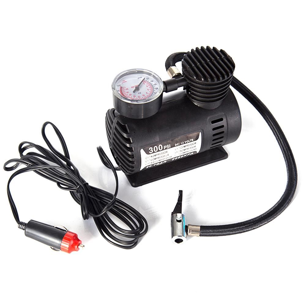 Car Electric Inflation Pump Portable Tyre Air Inflator 300PSI Auto Compressor Pump for Car Motorcycle Basketball
