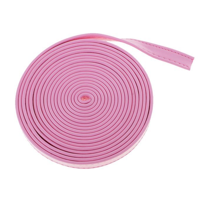 3m Long Craft PU Strips Strap Belt 12mm Wide For Garment Pink