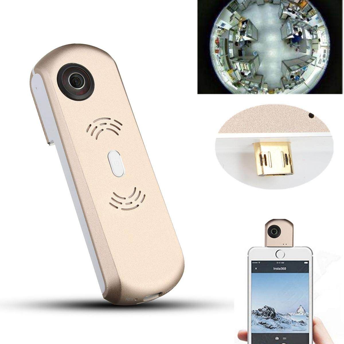 360° Lens Camera Camcorder HD Video VR For Android Samsung Galaxy S8/S7 HTC LG