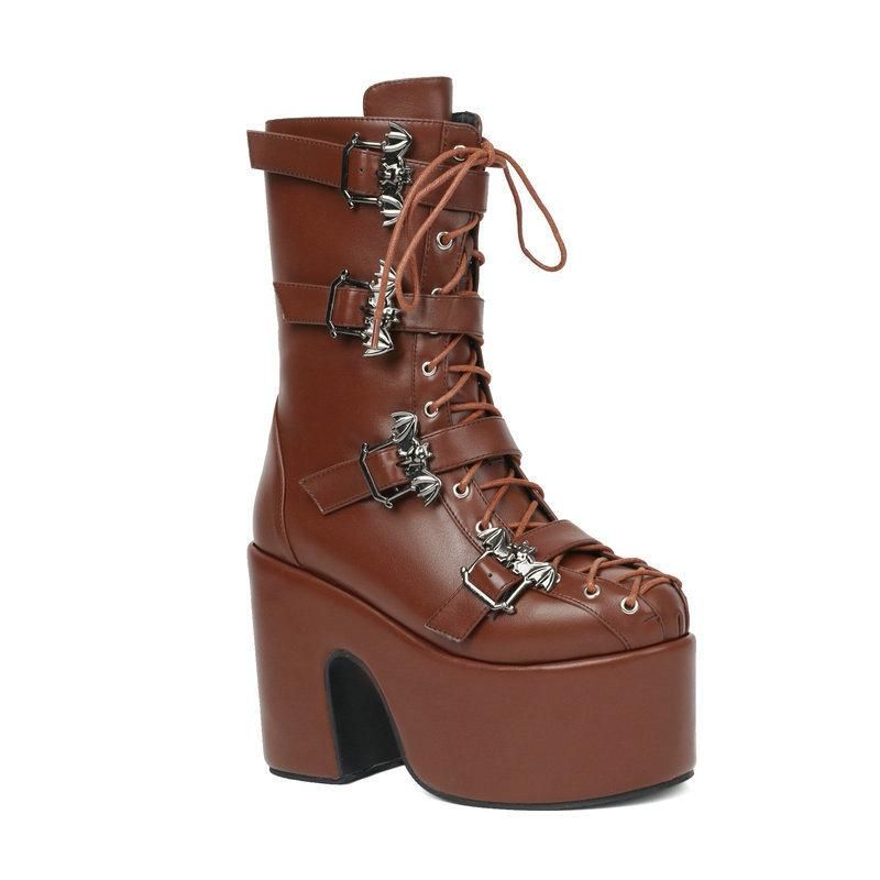 Cosplay Gothic Calf Boots Women Shoes