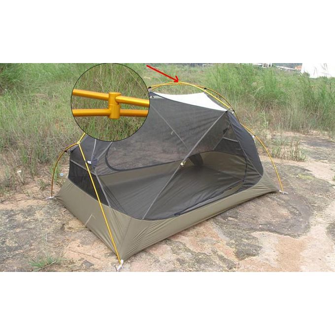 Camping Awning Canopy Tent Pole Crossover Connect Buckle Mounting