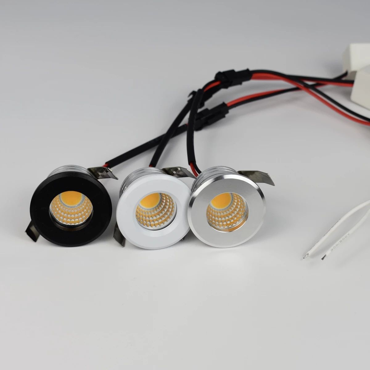 Small Recessed Ceiling LED Spot Light COB 3W 110V 220V Dimmable Driver Included