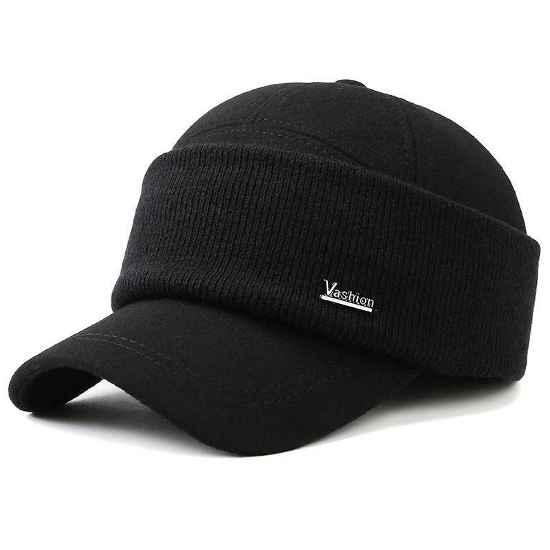 Autumn And Winter Men Baseball Caps Male Earflap Hat Woolen Protect The Face Multifunction Warm Outdoor