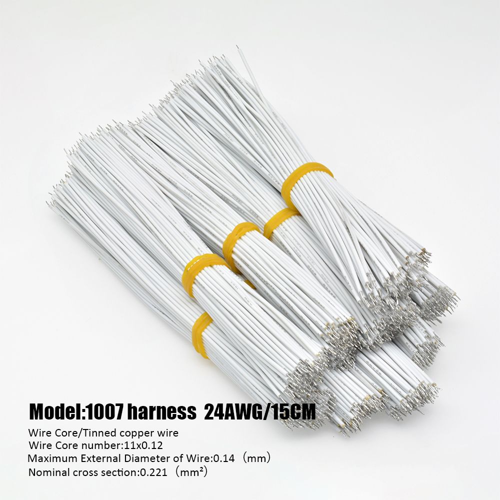 100pcsLot 15cm UL1007 24AWG Tin-Plated Breadboard Solder