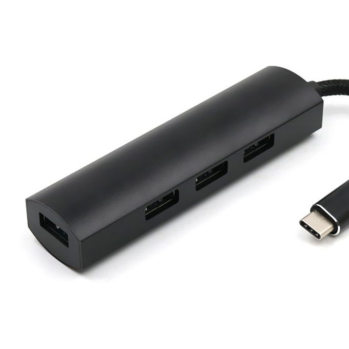 4 In 1 Multifun Tional Type   To USB Hub Portable Size Type   To 4 USB 3.0 Hub-black