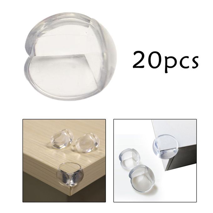 20Pieces Clear Baby Proofing Corner Protector Easy To Use For Children