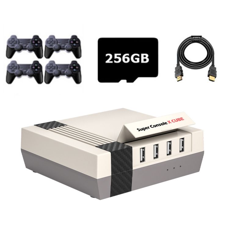 R Console X Cube Wireless Game Console 256G 50000+ Games 4 Handles