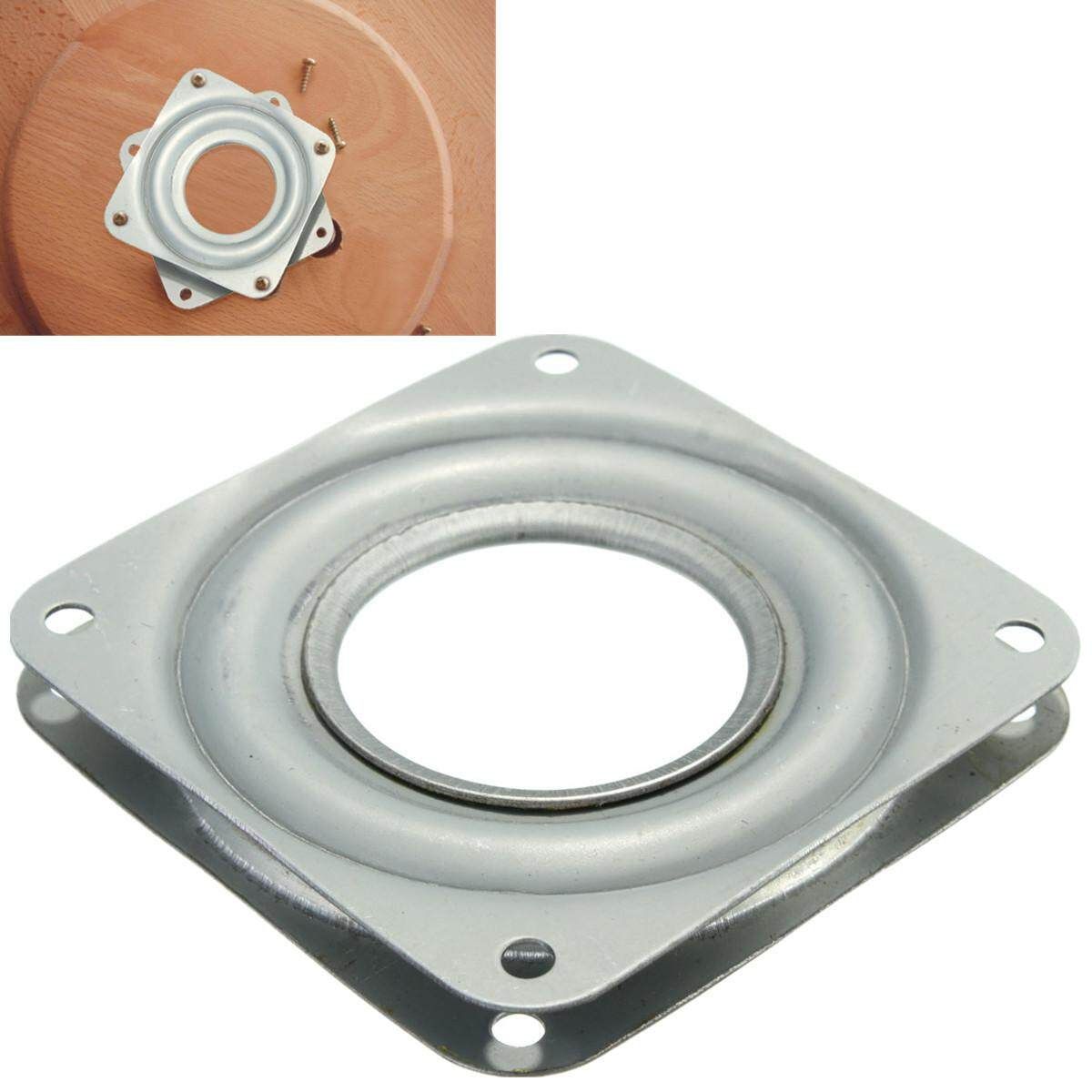Heavy Duty Metal Bearing Rotating Swivel Turntable Plate TV Rack Desk Lazy Susan Square 3 Inch