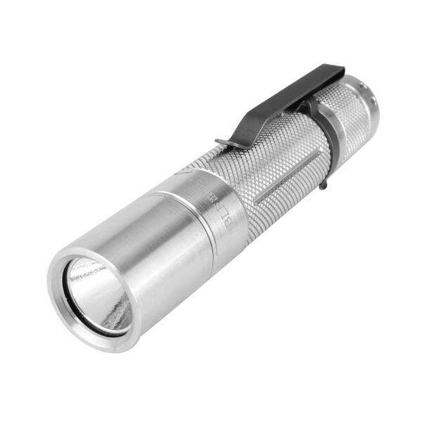 BLF A6 1600LM 7/4modes Non-anodized EDC LED Flashlight Waterproof Torch 18650 Silver 5A 5A