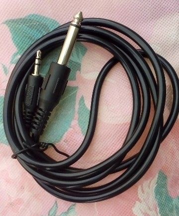 1Pc 3.5mm Male To 6.5mm Male Adapter Jack Stereo Cable 1.5M