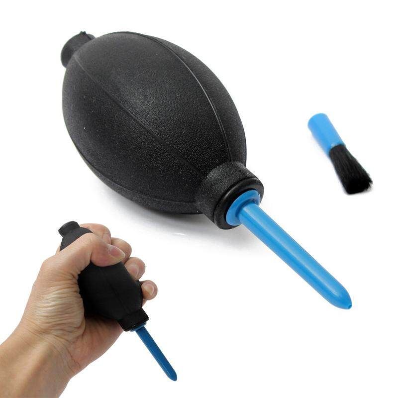 Rubber Air Blower Pump Cleaner Cleaning For SLR/Camera/Lens + Dust Brush New
