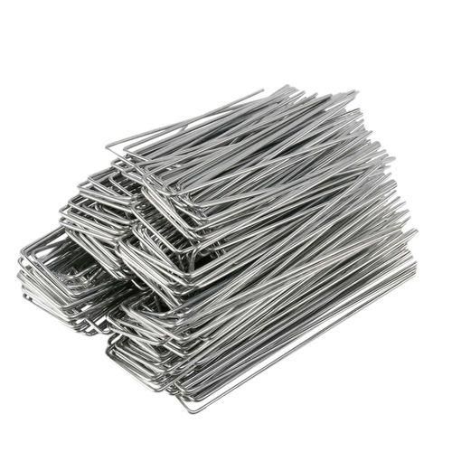 6 Inch Galvanized Landscape Staples 200 Pcs