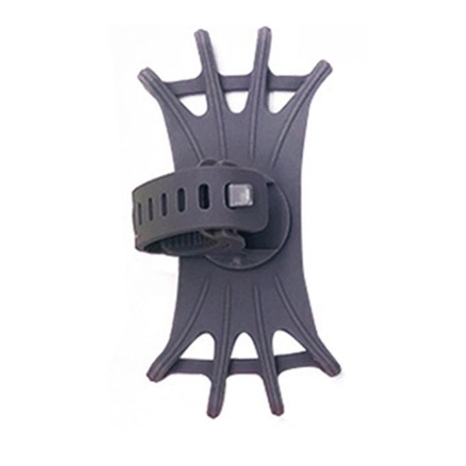 Universal Phone Holder Silicone Bicycle Mobile Phone Riding Bracket 360 Degree Rotatable Mobile Phone Riding Bracket Grey