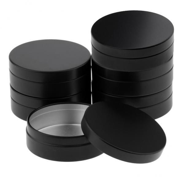 3X 6Pcs 100ml Aluminium Empty Cosmetic Pot Jar Travel Tin