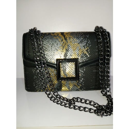 Ladies Chain Handbag - Black