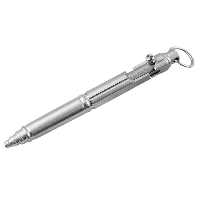 Portable  Pen Outdoor Hiking Emergency Pocket Refills Silver