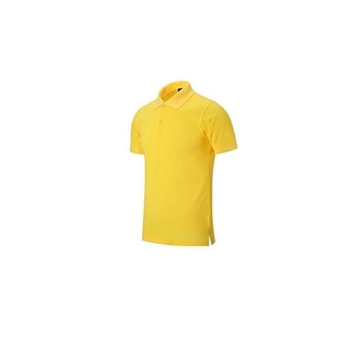 Plain Men's Polo Shirt  - Yellow