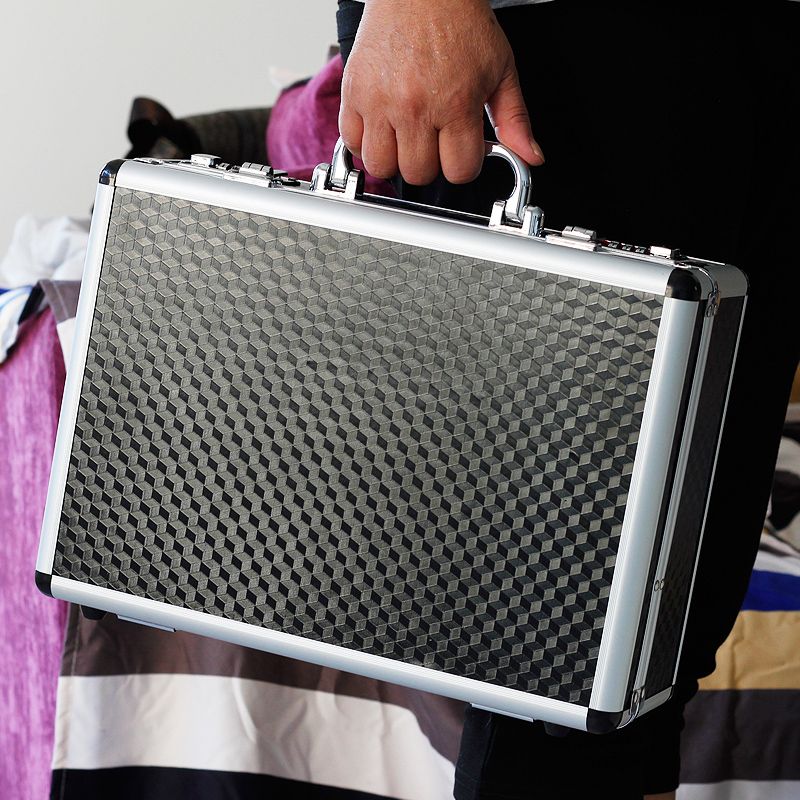 Aluminum Tool Case Suitcase Toolbox Password Box File Box
