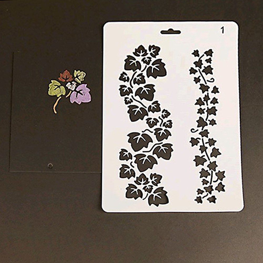 Multi-functional Drawing Stencils Hollow Out Design PP