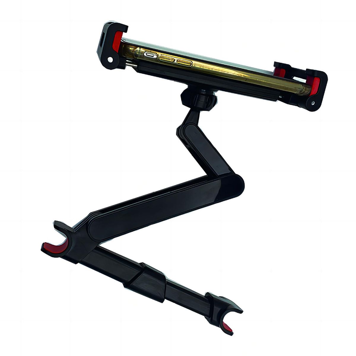 Car Mount Adjustable Clip Car Rear Pillow Phone Holder Red