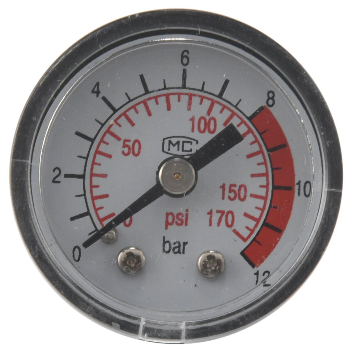 0-12BAR 0-170PSI 10mm Thread Air Pump Pressure Gauge Compressor Manometer