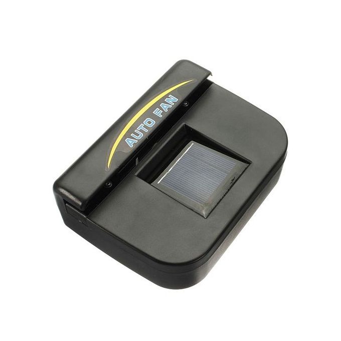 New Auto Car Fan Air Vent Cooler With Rubber Stripping Solar Power Black Colour