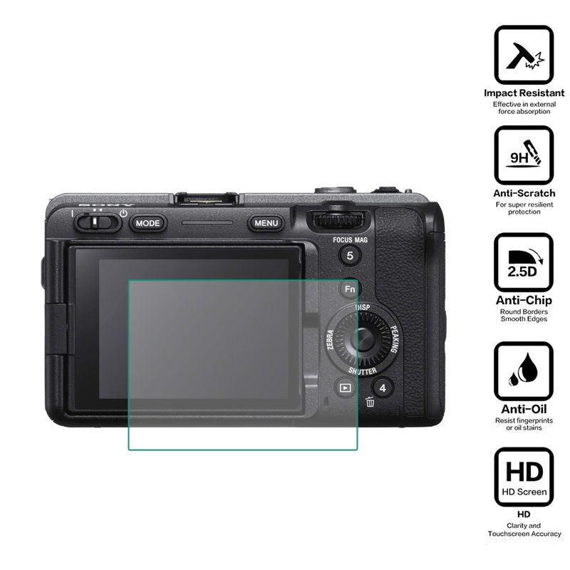 Tempered GlProtector Guard Cover For Sony Alpha FX3 ILME-FX3 Cinema Line Camera Display Screen