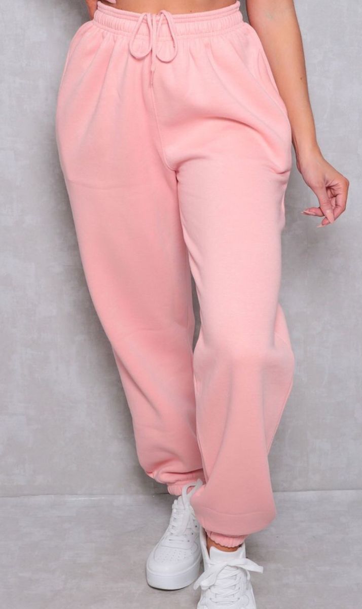 The Casual Trendy Female Joggers Peach