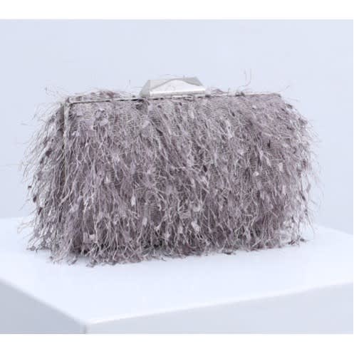 Women's Tassel Clutch Purse - Silver