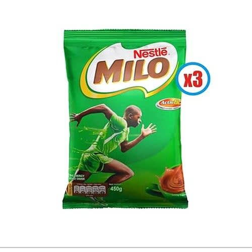 Nestle Milo Hot Chocolate Refill - 400g X 3Pieces